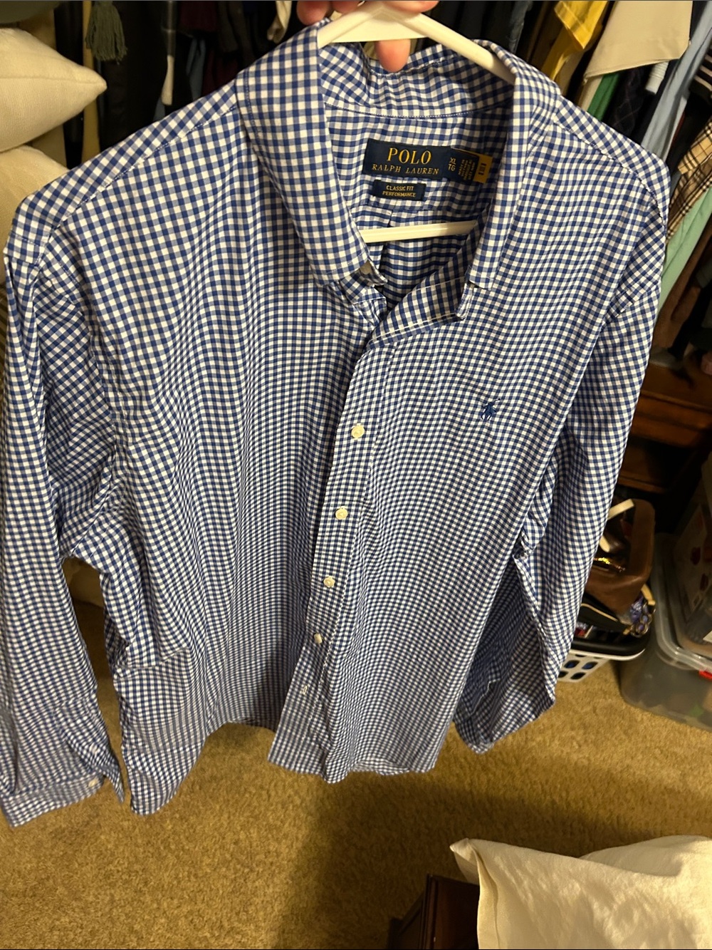Polo by Ralph Lauren Blue Gingham Button-Down Shirt